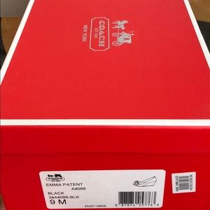 Coach Emma Patent Wedge Peep Toe Size 9M